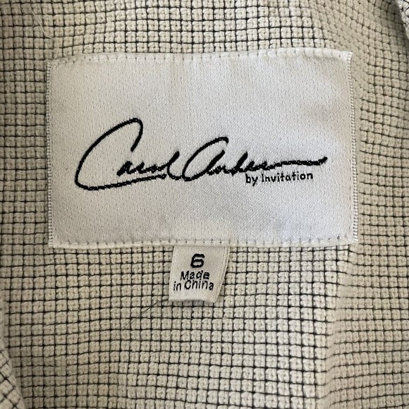 Cabi Carol Anderson by Invitation 2 in 1 Jacket Size 6  w/ Zip Off Peplum Blazer - Picture 9 of 9